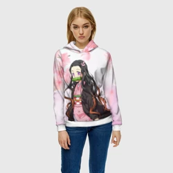 Женская толстовка 3D Незука Nezuko - фото 2