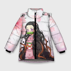 Зимняя куртка для девочек 3D Незука Nezuko