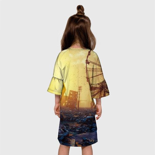 Детское платье 3D Metro  exodus, цвет 3D печать - фото 5