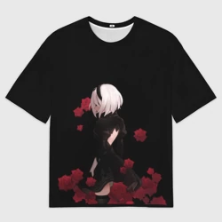 Женская футболка oversize 3D Anime teen