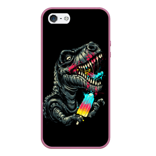 Чехол для iPhone 5/5S матовый T-REX ЕСТ МОРОЖЕНОЕ 