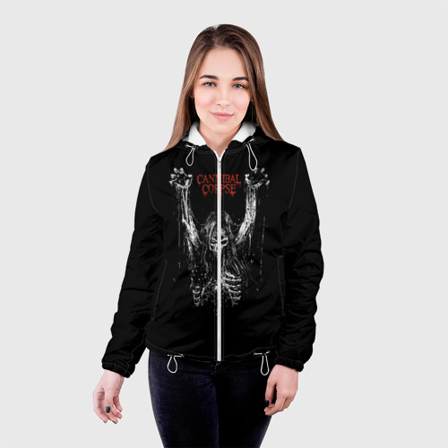 Женская куртка 3D Cannibal Corpse, цвет белый - фото 3