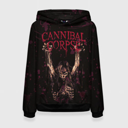 Женская толстовка 3D Cannibal Corpse Skeleton