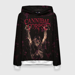 Женская толстовка 3D Cannibal Corpse Skeleton