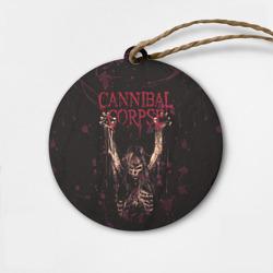 Деревянная игрушка круг Cannibal Corpse Skeleton