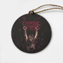 Деревянная игрушка круг Cannibal Corpse Skeleton