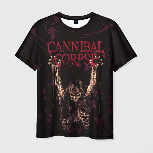 Мужская футболка 3D Cannibal Corpse | Skeleton, цвет 3D печать