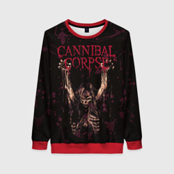 Женский свитшот 3D Cannibal Corpse Skeleton