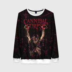 Женский свитшот 3D Cannibal Corpse Skeleton