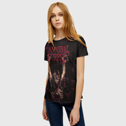 Женская футболка 3D Cannibal Corpse Skeleton - фото 2