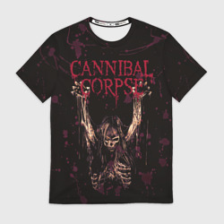 Мужская футболка 3D Cannibal Corpse Skeleton