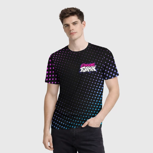 Мужская футболка 3D с принтом Friday Night Funkin, фото на моделе #1