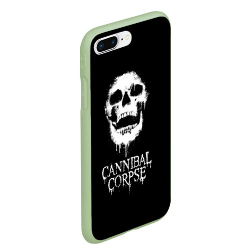 Чехол для iPhone 7Plus/8 Plus матовый Сannibal Сorpse $$$, цвет салатовый - фото 3