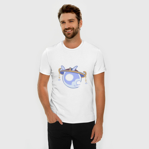 Мужская футболка хлопок Slim Дух Скарамучча, цвет белый - фото 3