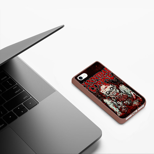 Чехол для iPhone 5/5S матовый Cannibal Corpse, цвет коричневый - фото 5