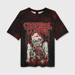 Женская футболка oversize 3D Cannibal Corpse