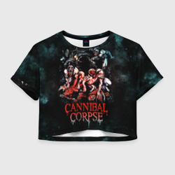 Женская футболка Crop-top 3D Cannibal Corpse