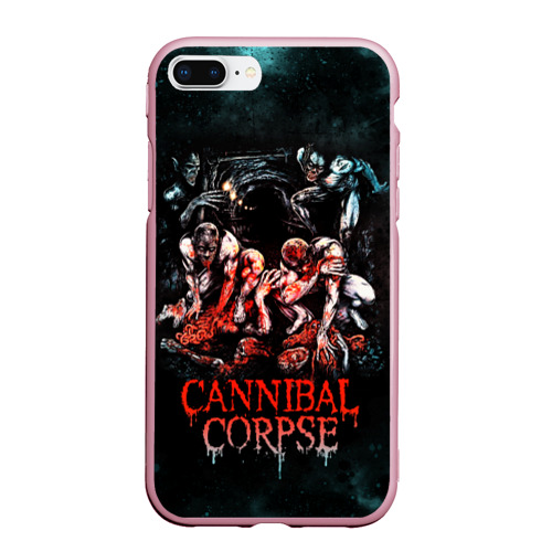 Чехол для iPhone 7Plus/8 Plus матовый Cannibal Corpse, цвет розовый