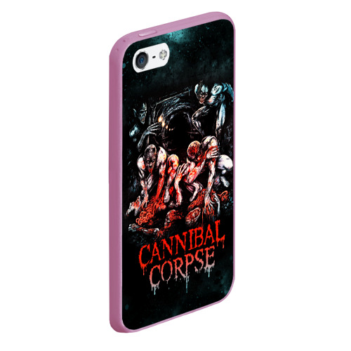 Чехол для iPhone 5/5S матовый Cannibal Corpse, цвет розовый - фото 3