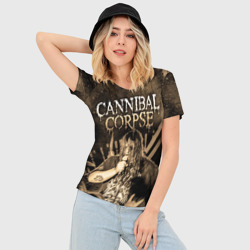 Женская футболка 3D Slim Cannibal Corpse - фото 2