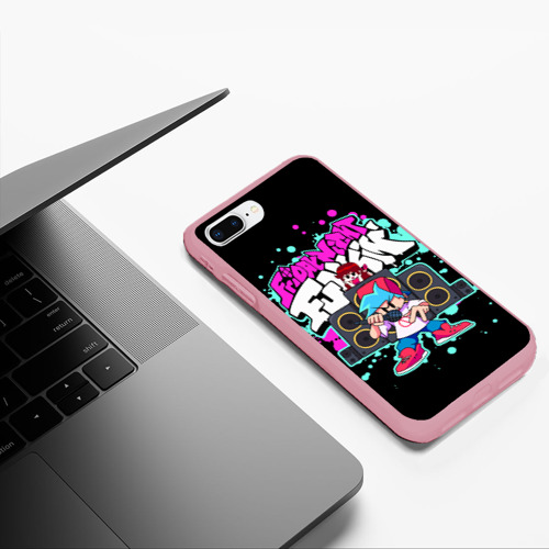 Чехол для iPhone 7Plus/8 Plus матовый Friday Night Funkin, цвет баблгам - фото 5