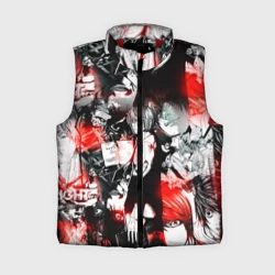 Женский жилет утепленный 3D Тетрадь смерти