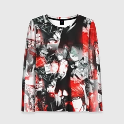 Женский лонгслив 3D Тетрадь смерти