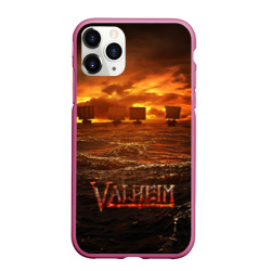 Чехол для iPhone 11 Pro Max матовый Valheim корабли