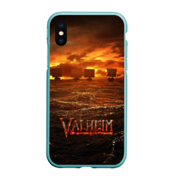 Чехол для iPhone XS Max матовый Valheim корабли