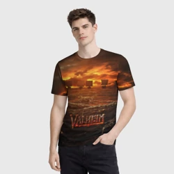 Мужская футболка 3D Valheim корабли - фото 2