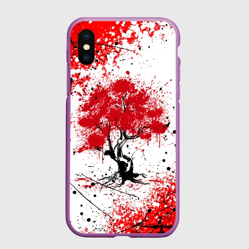 Чехол для iPhone XS Max матовый Цветение сакуры