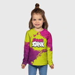 Детский лонгслив 3D Friday Night Funkin Кислотный - фото 2