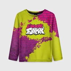 Детский лонгслив 3D Friday Night Funkin Кислотный