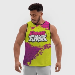 Мужская спортивная майка 3D Friday Night Funkin Кислотный - фото 2