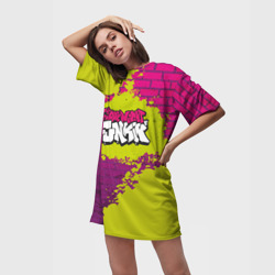 Платье-футболка 3D Friday Night Funkin Кислотный - фото 2
