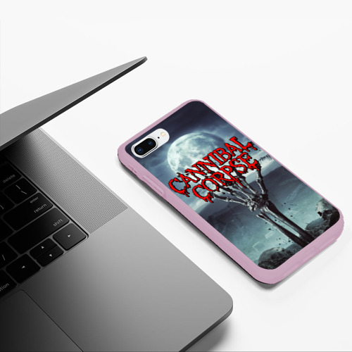 Чехол для iPhone 7Plus/8 Plus матовый Cannibal Corpse, цвет розовый - фото 5