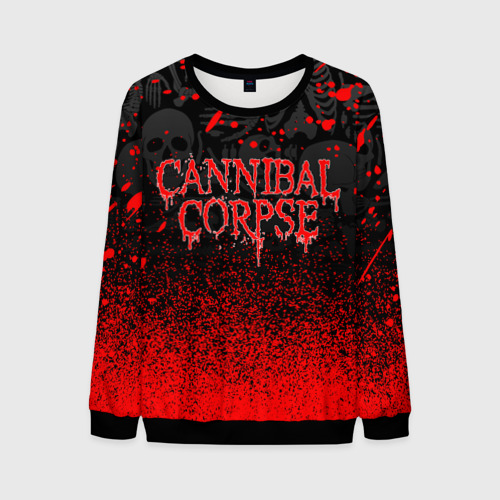 Мужской свитшот 3D Cannibal Corpse, цвет черный