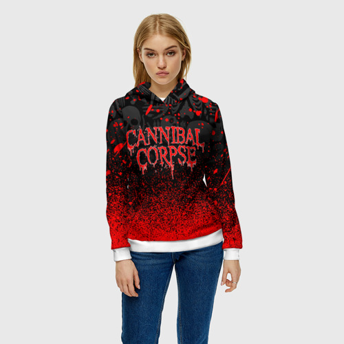 Женская толстовка 3D Cannibal Corpse, цвет 3D печать - фото 3