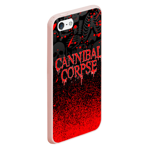 Чехол для iPhone 5/5S матовый Cannibal Corpse, цвет светло-розовый - фото 3