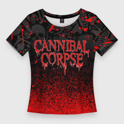 Женская футболка 3D Slim Cannibal Corpse