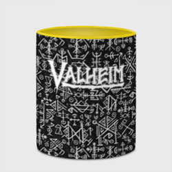 Кружка с полной запечаткой Valheim logo black white - фото 2