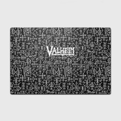 Головоломка Пазл магнитный 126 элементов Valheim logo black white