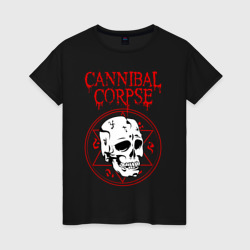 Женская футболка хлопок Cannibal Corpse