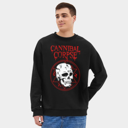 Мужской свитшот oversize без начеса хлопок Cannibal Corpse - фото 2