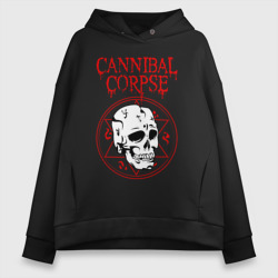 Женское худи Oversize хлопок Cannibal Corpse