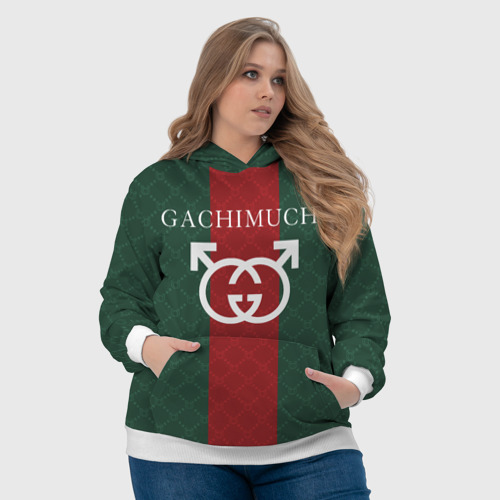 Женская толстовка 3D Gachi Gucci, цвет 3D печать - фото 6