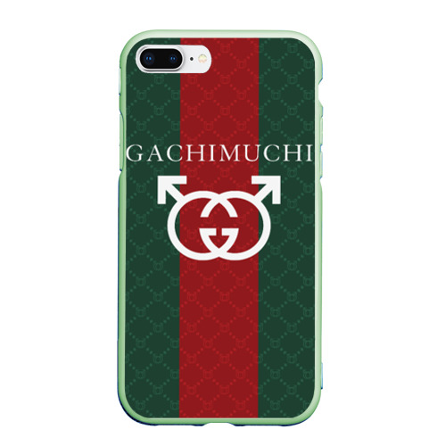 Чехол для iPhone 7Plus/8 Plus матовый Gachi Gucci, цвет салатовый