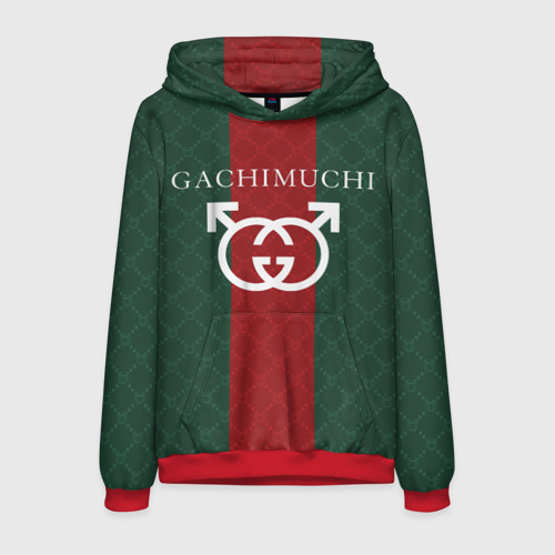 Мужская толстовка 3D Gachi Gucci, цвет красный