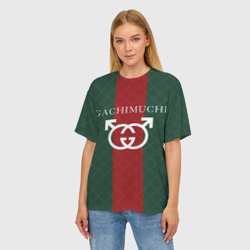 Женская футболка oversize 3D Gachi Gucci - фото 2