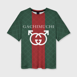 Женская футболка oversize 3D Gachi Gucci